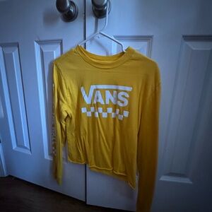 Vans Kids Yellow Long Sleeve Shirt